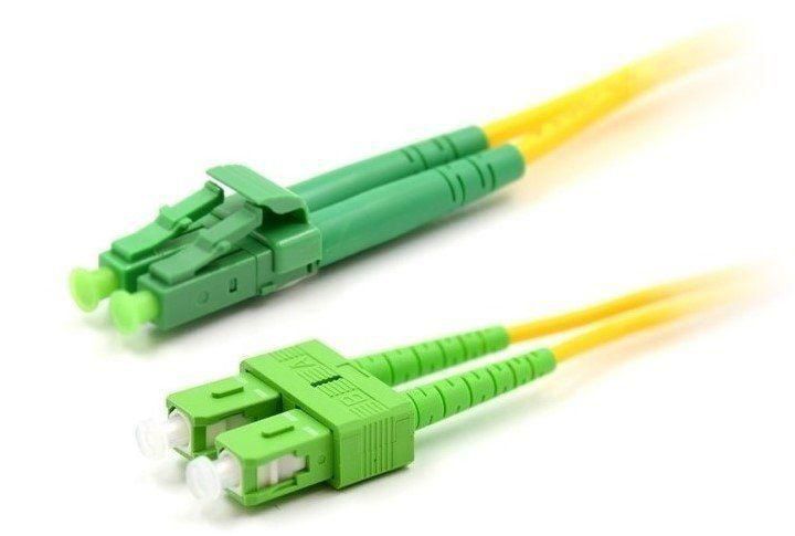 Fiber Patch Cable 9/125 - - LC/SC-APC 3m - OS2 - Warranty: 24M