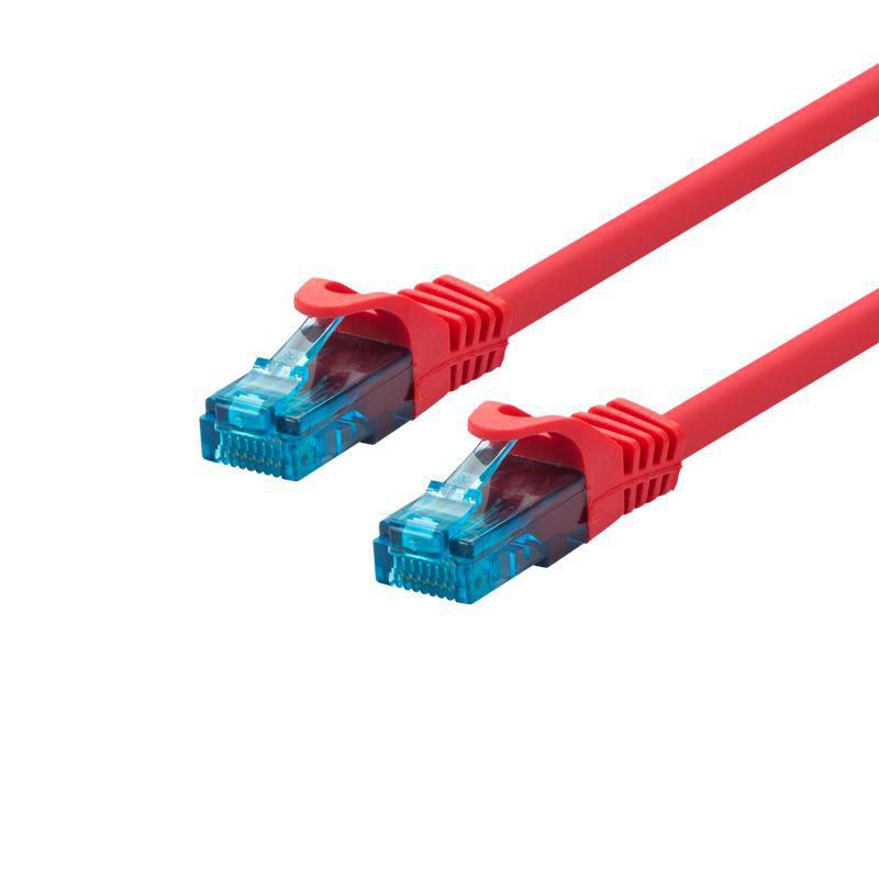 PATCH CABLE U/UTP 0.3M - - CAT5E - RED - Warranty: 24M