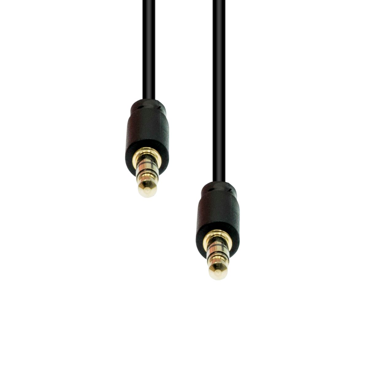 3-Pin Slim Cable M-M Black 1M