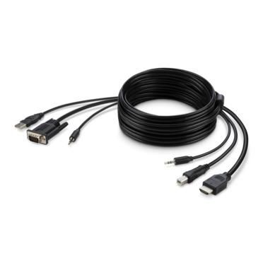 Belkin F1DN1CCBL-VH-10 W128429067 F1Dn1Ccbl Kvm Cable Black 3 M 