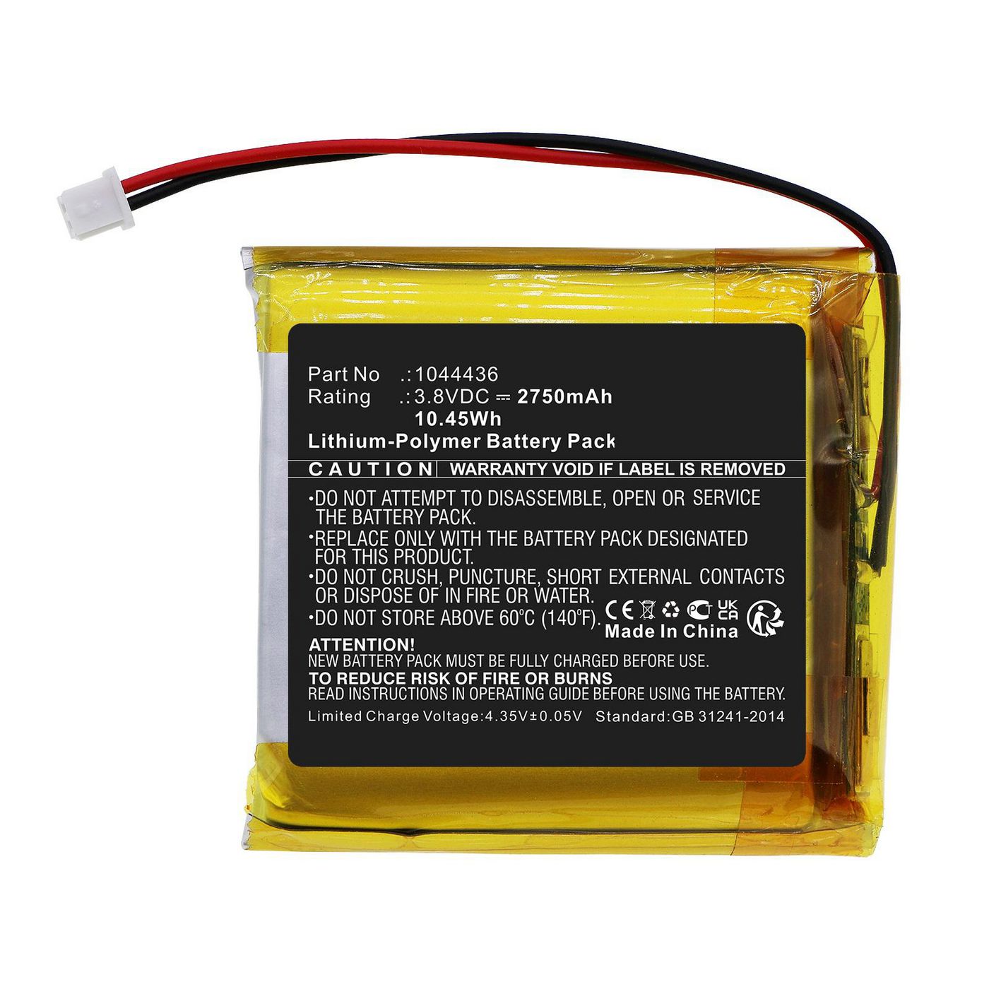 Battery 10.45Wh Li-Pol 3.8V 