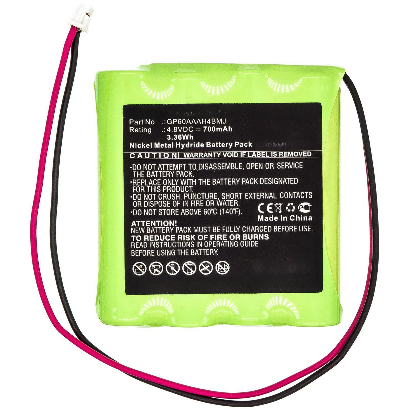 Battery 3.36Wh Ni-MH 4.8V