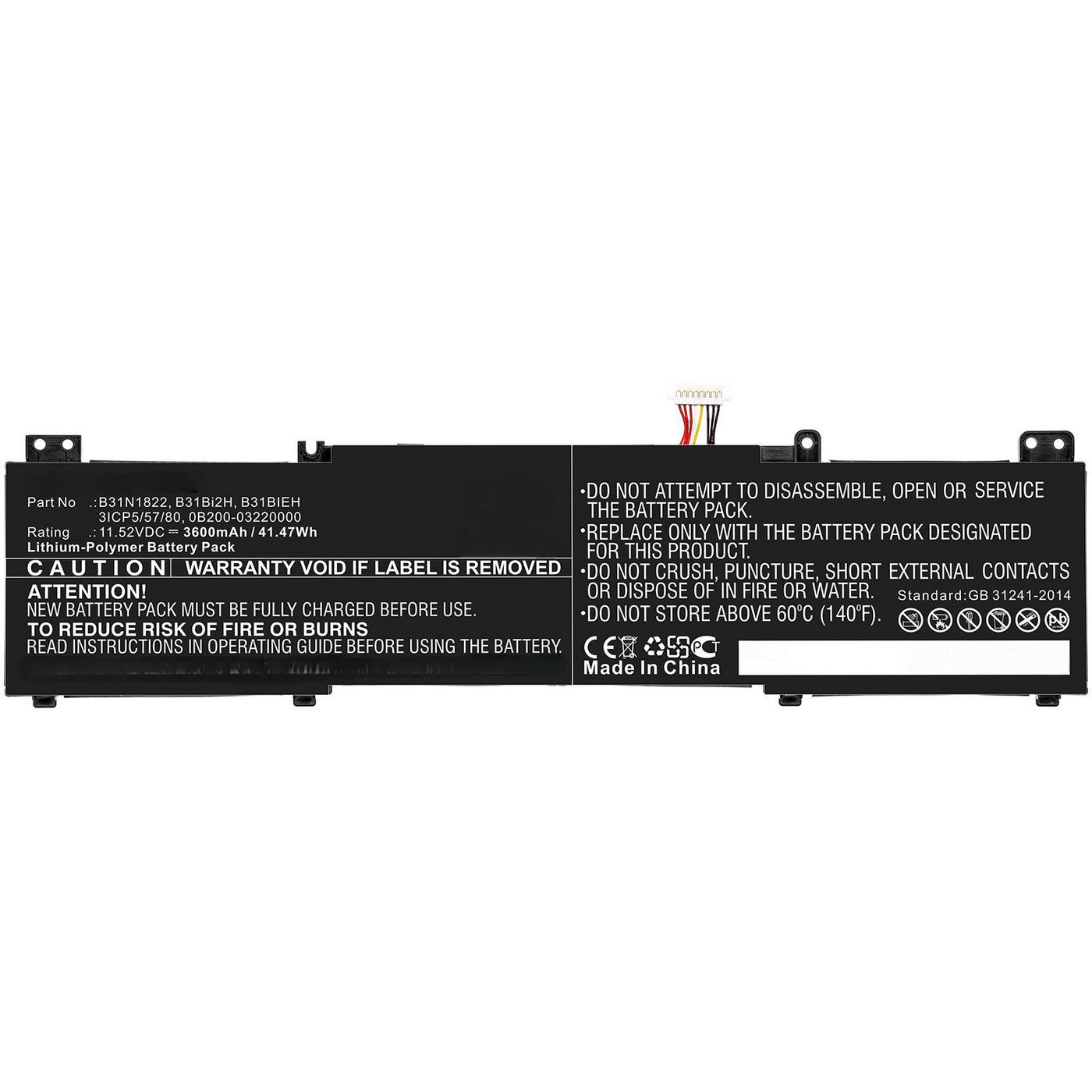 CoreParts MBXAS-BA0283 W126385582 Laptop Battery for Asus 