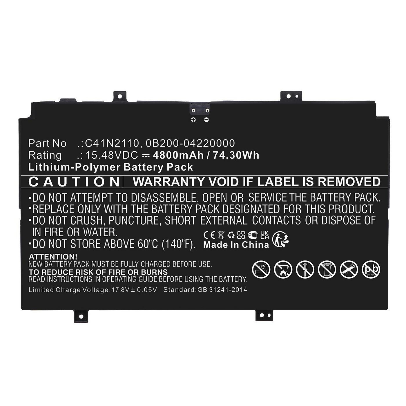 CoreParts MBXAS-BA0327 W128436608 Battery for Asus Notebook, 