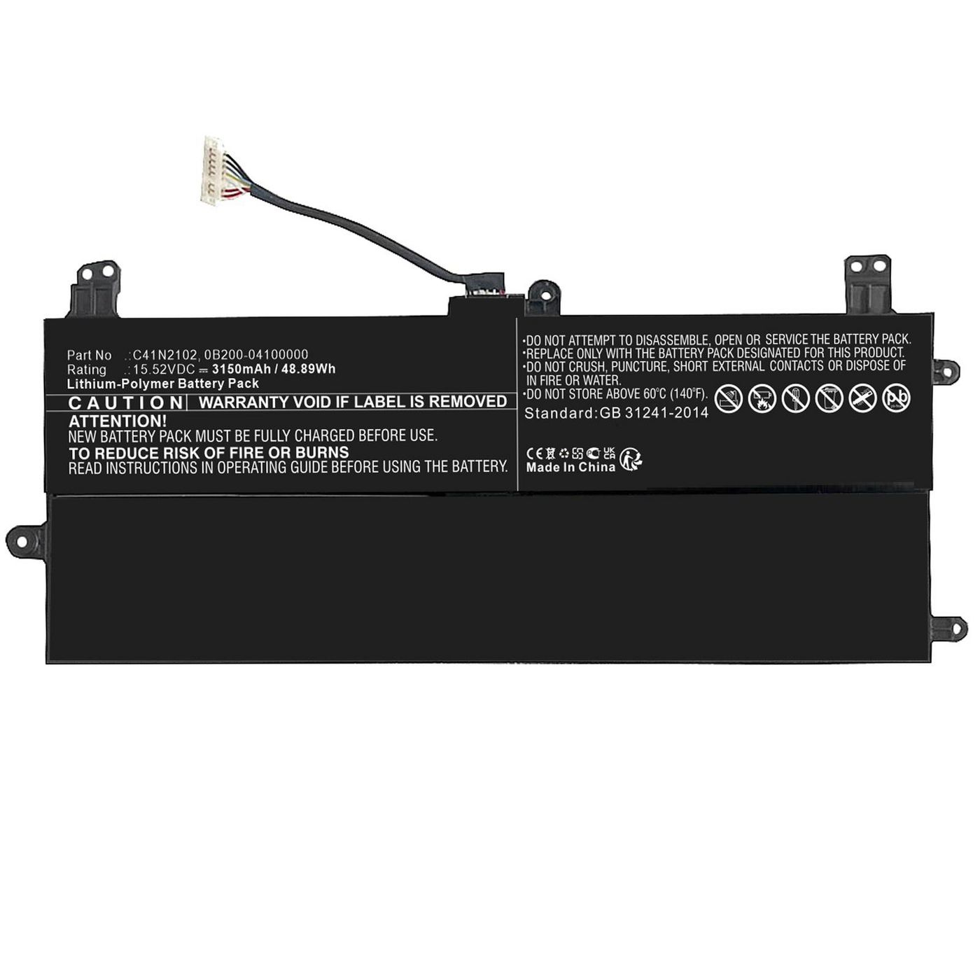CoreParts MBXAS-BA0333 W128436614 Battery for Asus Notebook, 