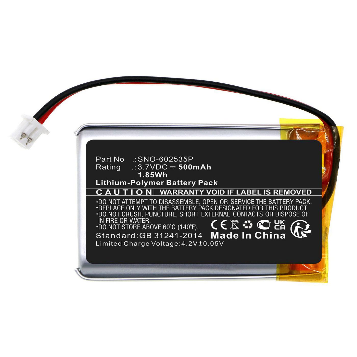 Battery 1.85Wh Li-Polymer 