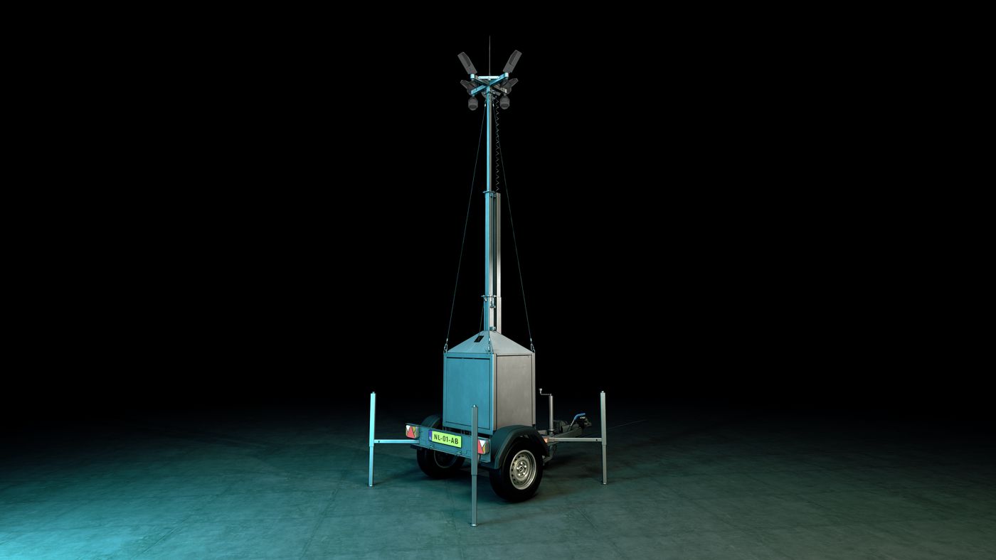 Compact Mobile Telescopic Mast