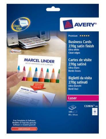 Avery C32026-10 W128443818 Business Card Laser Paper 100 
