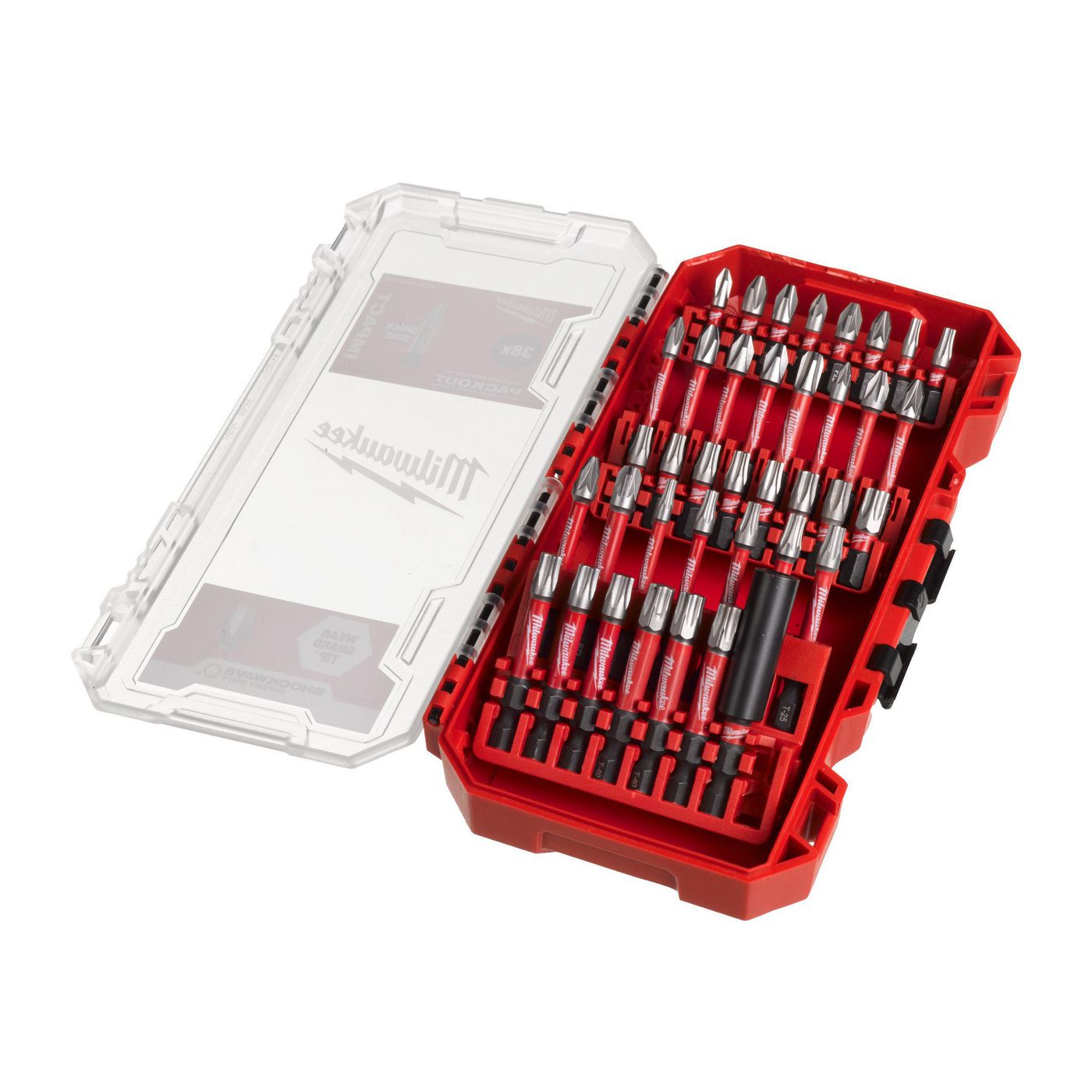 Milwaukee 4932492009 Set di punte Shockwave 38 pezzi Nuova scatola