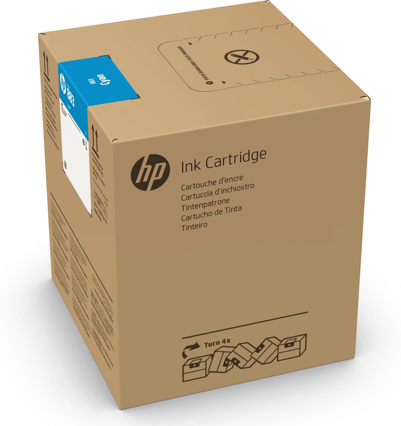 HP Cartuccia di inchiostro ciano 883 Latex da 5 litri
