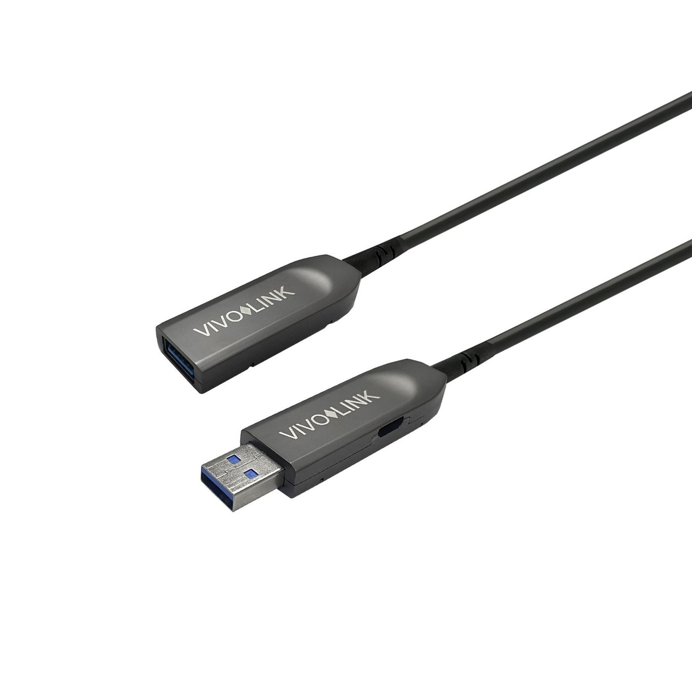EET Vivolink PROUSB3AAF40 USB Kabel 40 m USB 3.2 Gen 1 (3.1 Gen 1) USB A Schwarz - Grau (PROUSB3AAF4