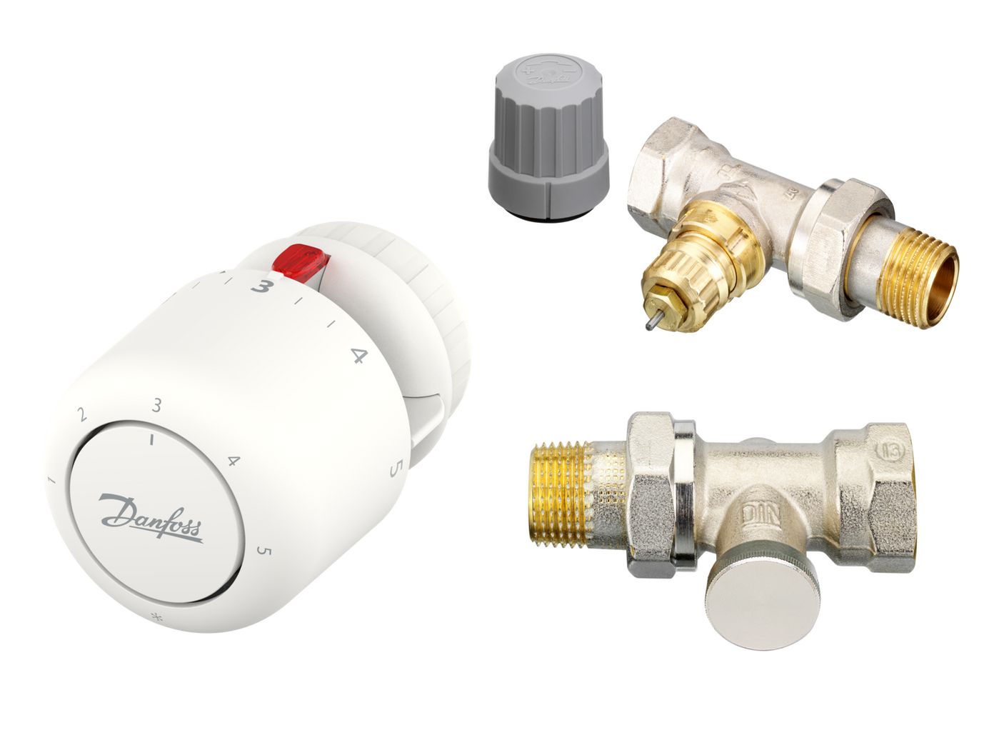 Danfoss 015G5101 W128451006 HOME 3-piece thermostat set: 