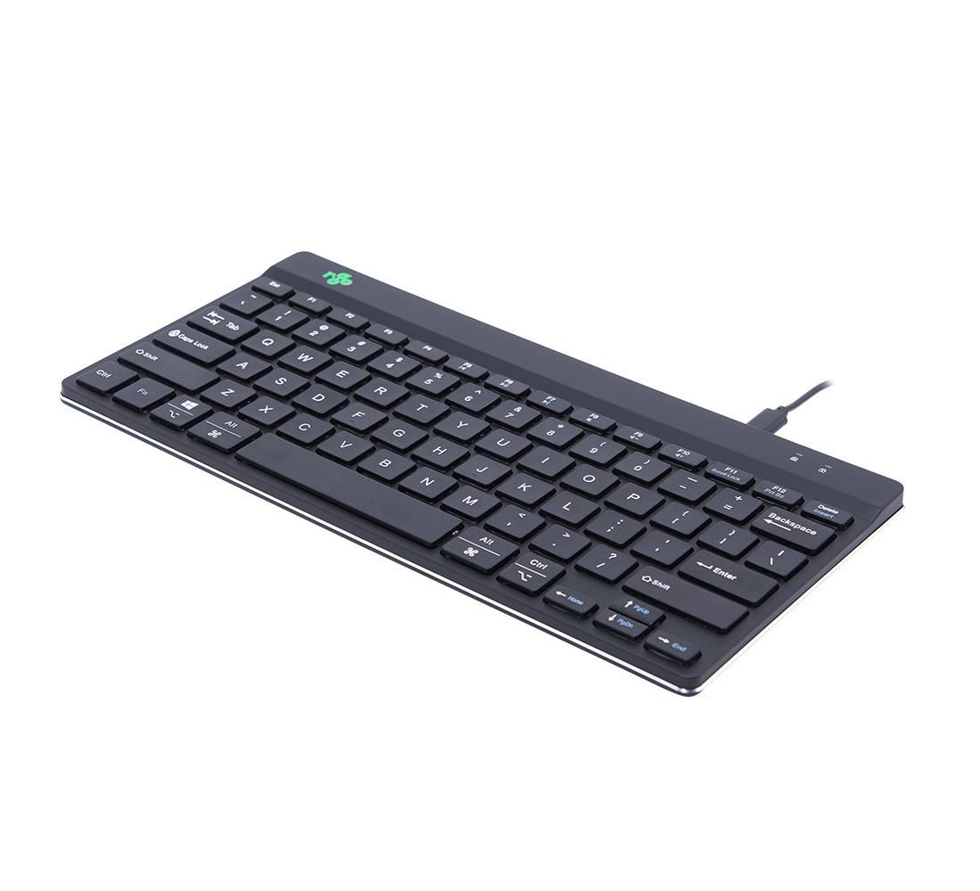 R-GO TOOLS Tastatur Compact Break IT-Layout Kabel schwarz