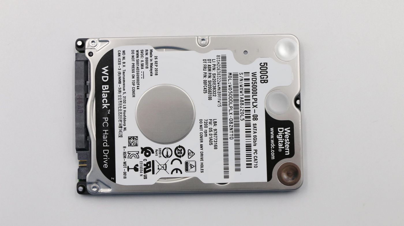 HDD 500GB 7200 2.5" RPM