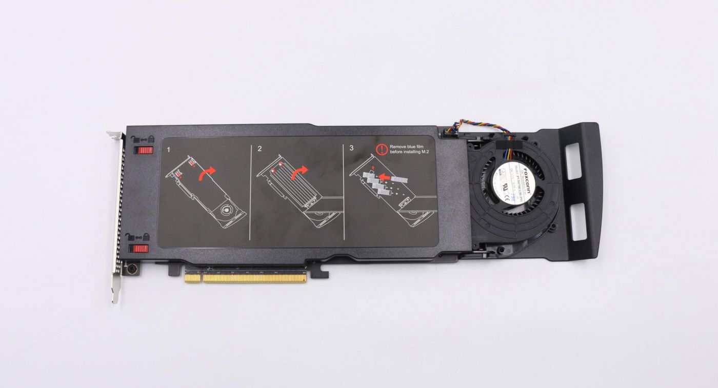 Quad M.2 SSD adapter for PCIe - 00FC998