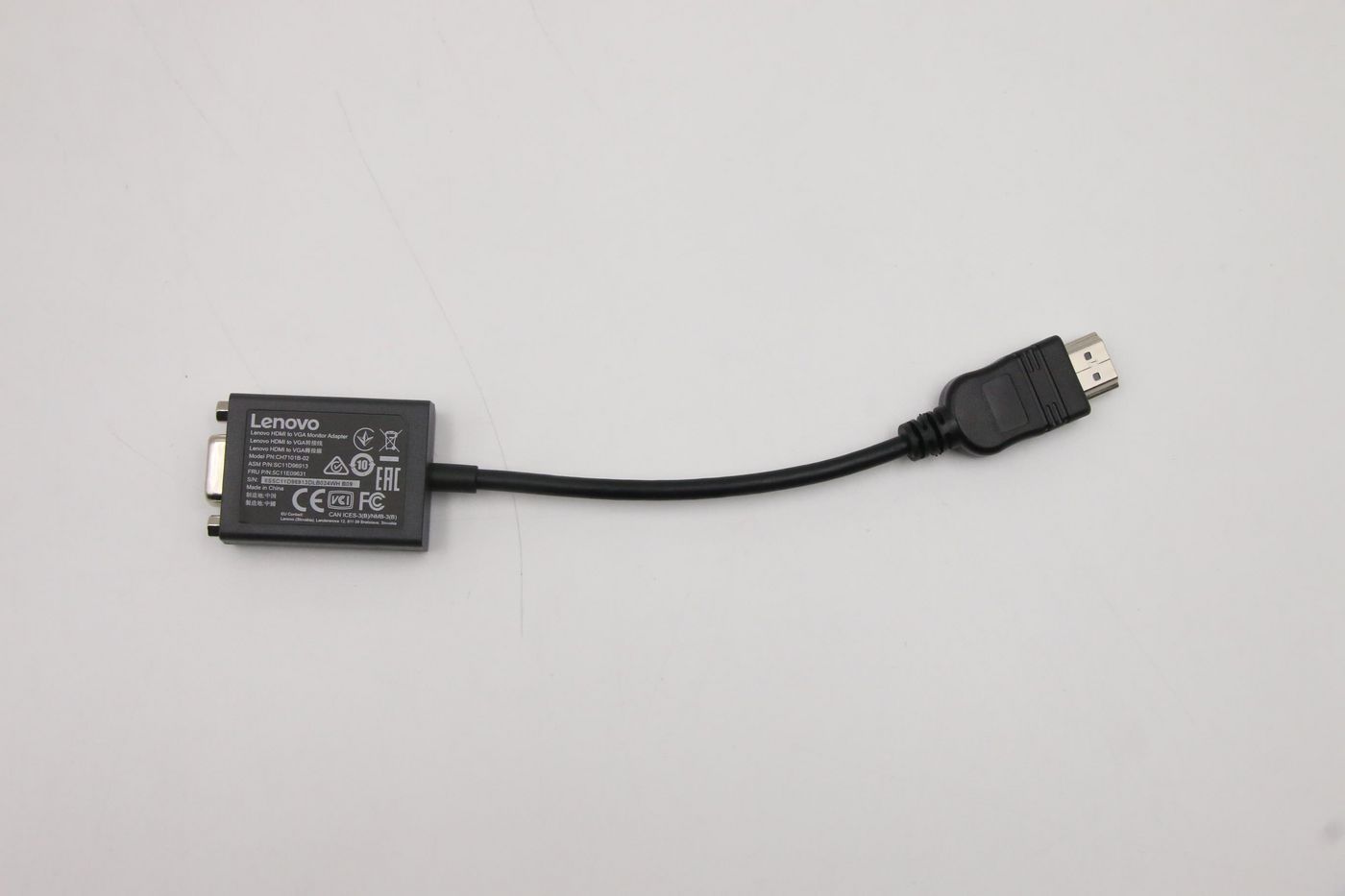 HDMI to VGA monitor adapter, - 1080p resolution support - Warranty: 3M