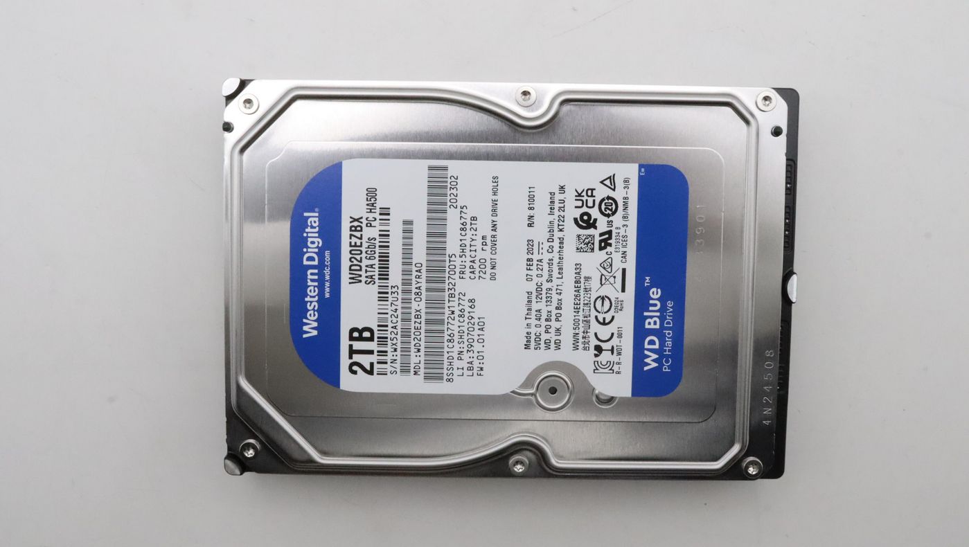 5HD1C86775, Lenovo 3.5-inch HDD with 2TB capacity, 7200 RPM speed