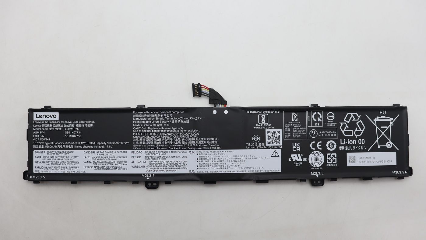 90Wh laptop battery for Lenovo
