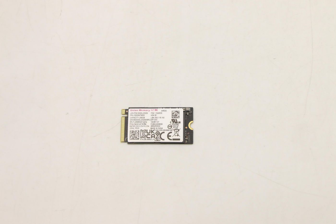 256GB M.2 2242 PCIe 4.0 NVMe