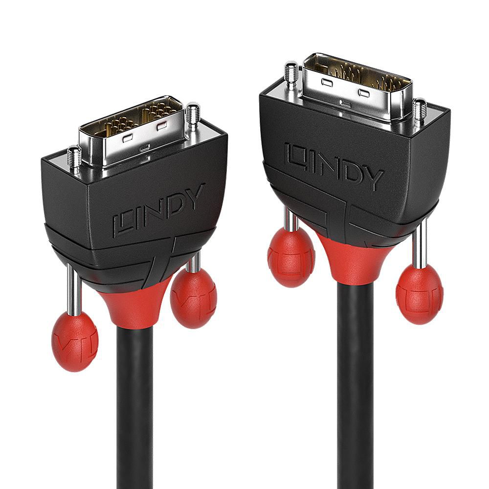 LINDY DVI-D Single Link Kabel 1.00m, Black Line