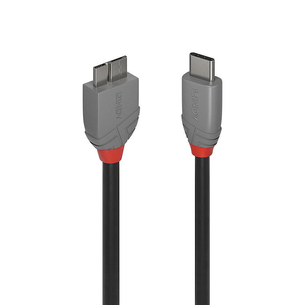 Lindy 36622 W128456768 2m USB 3.2 Type C to Micro-B 