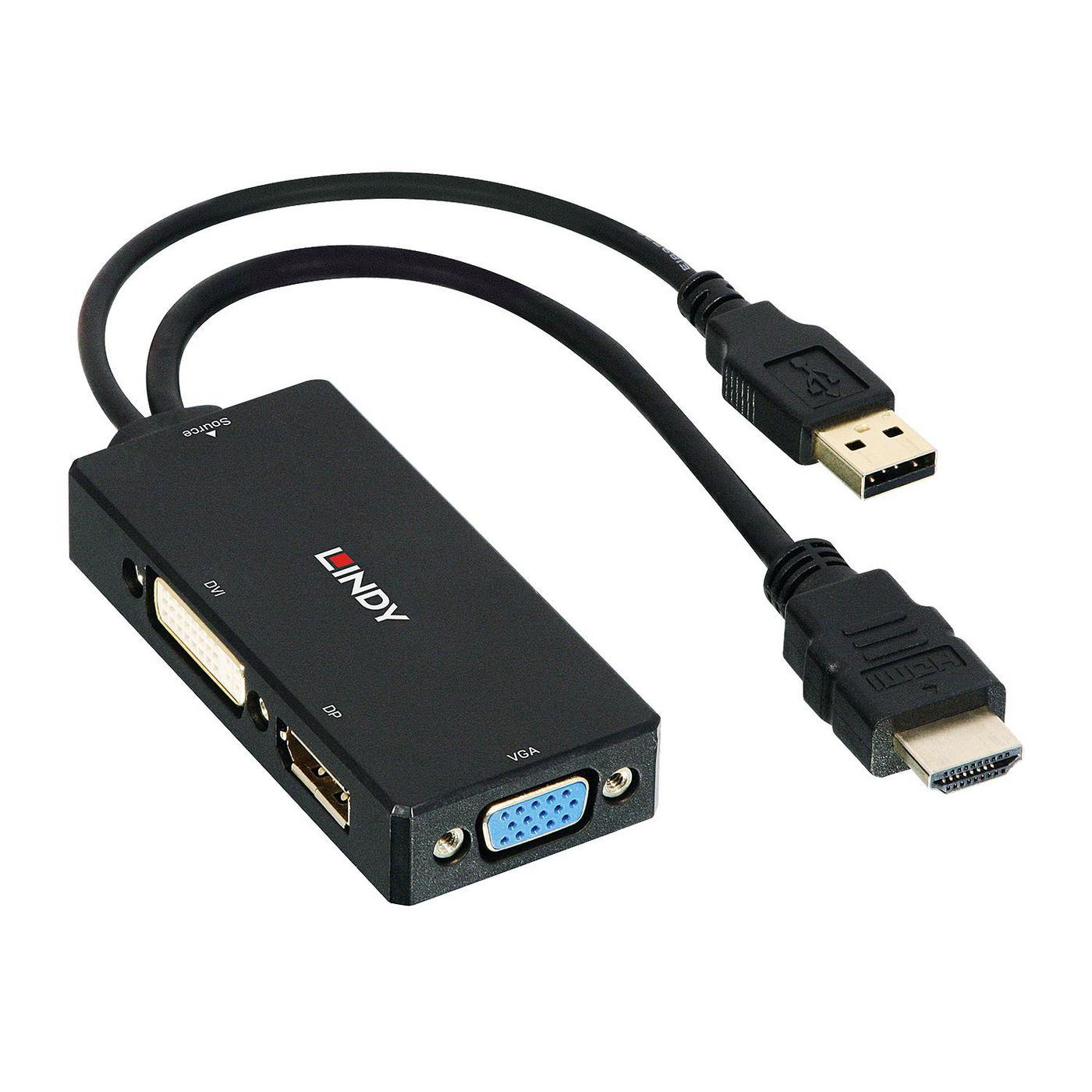 LINDY HDMI an DP/DVI/VGA Konverter