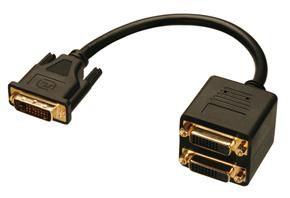 Lindy 41215 W128456938 DVI Dual Link Splitter Cable, 