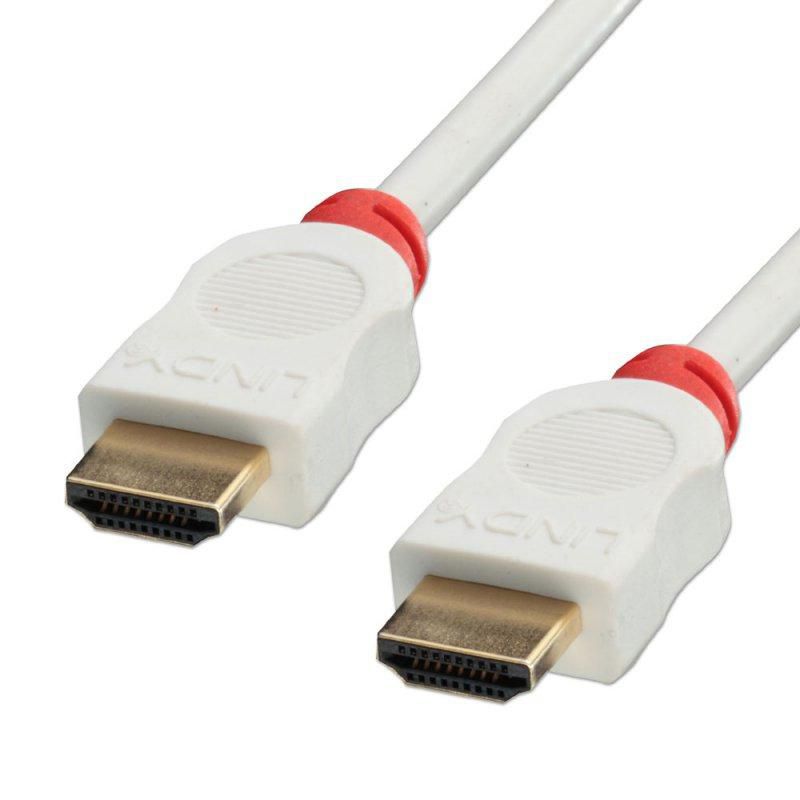 Lindy 41411 W128456950 HDMI High Speed Cable, White, 