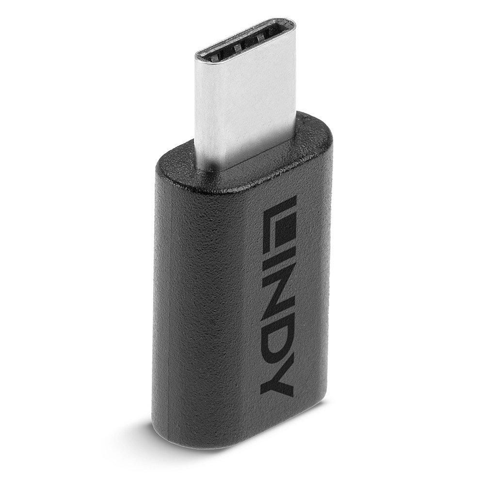 LINDY - USB-Adapter - USB-C (W) bis USB-C (M) - USB 3,2 Gen 2 - Schwarz (41893)