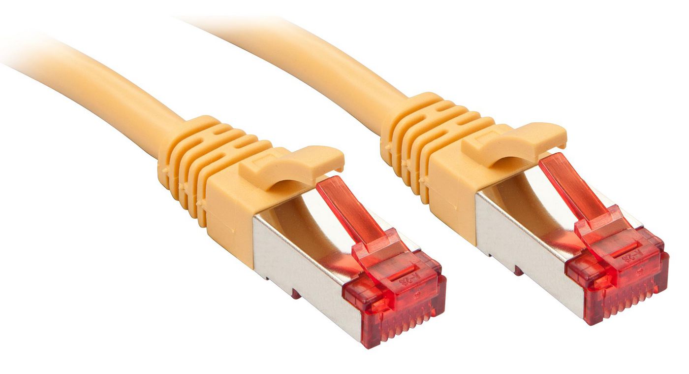 Lindy 47770 W128457432 Cat.6 SFTP Cable, Yellow, 20m 