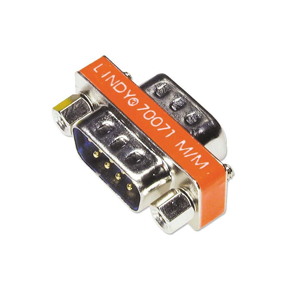 LINDY Mini-Adapter 9 pol. Sub-D-Stecker an 9 pol. Sub-D-Stec
