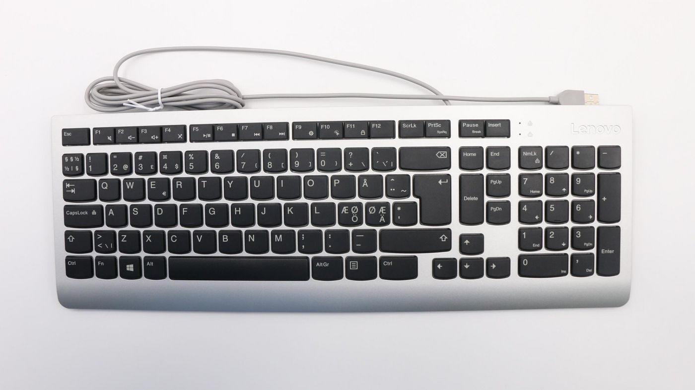 USB Keyboard Silver Nordic - 00XH990
