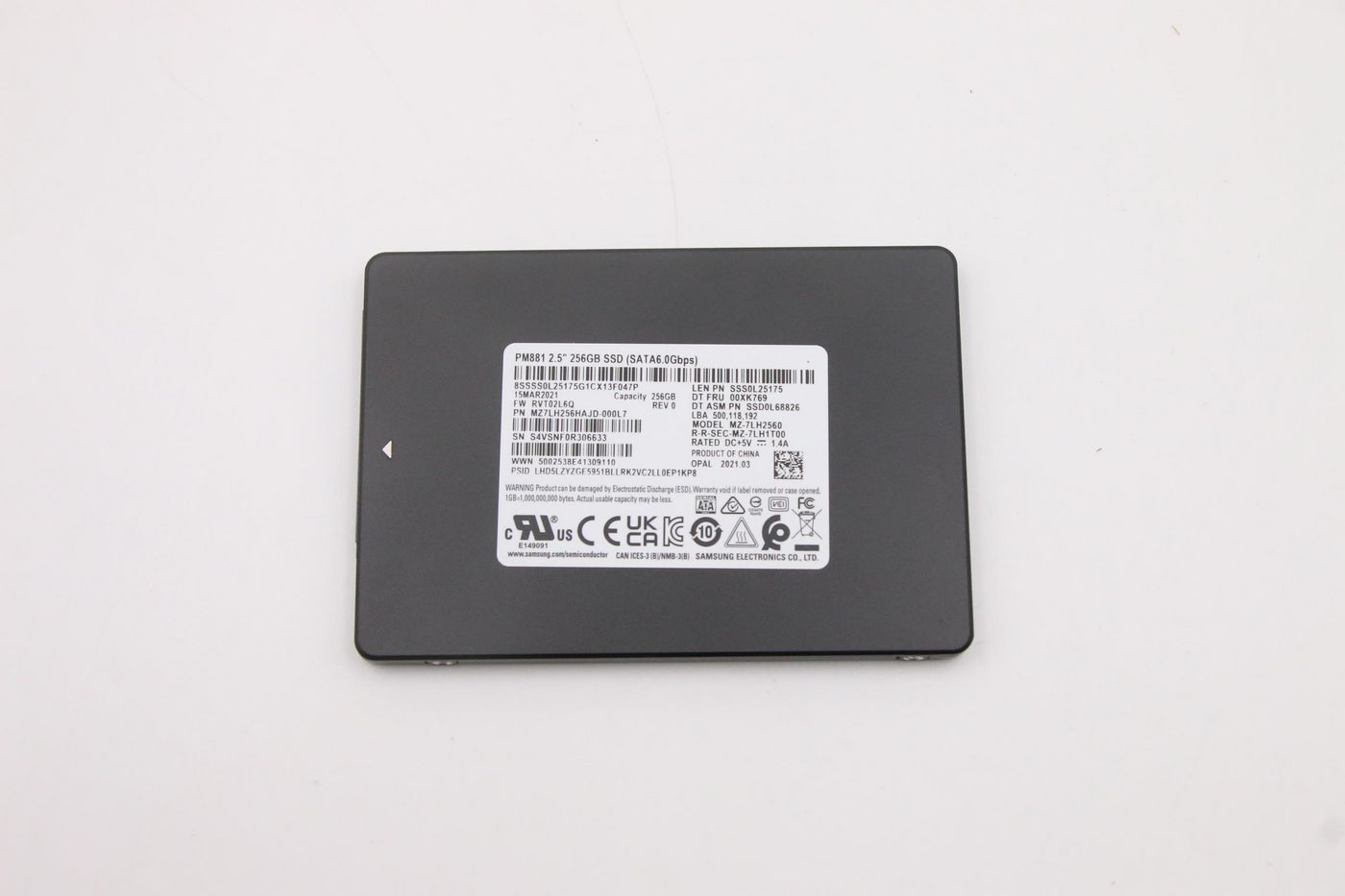256GB 2.5-inch SATA III SSD