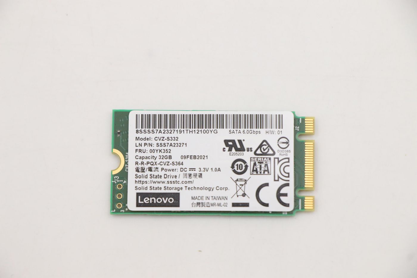 32GB SATA Boot M.2 SSD Card