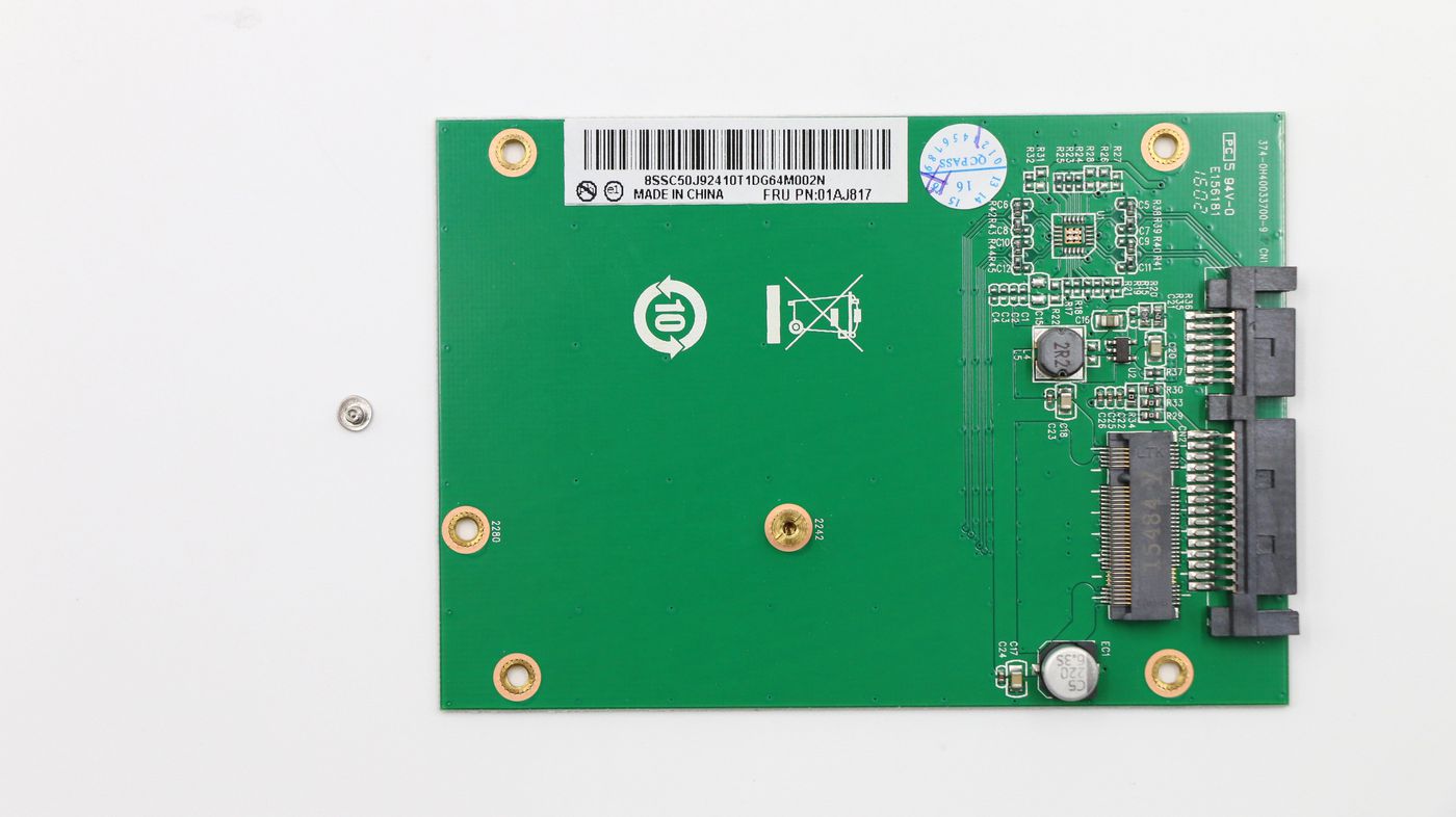 SATA to M.2 SSD adapter card - 01AJ817
