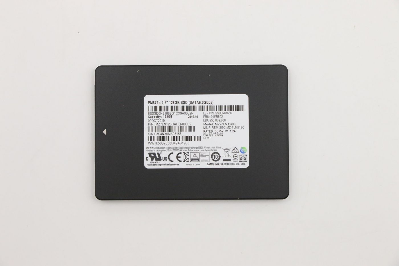 128GB SATA 6Gb/s 2.5-inch SSD