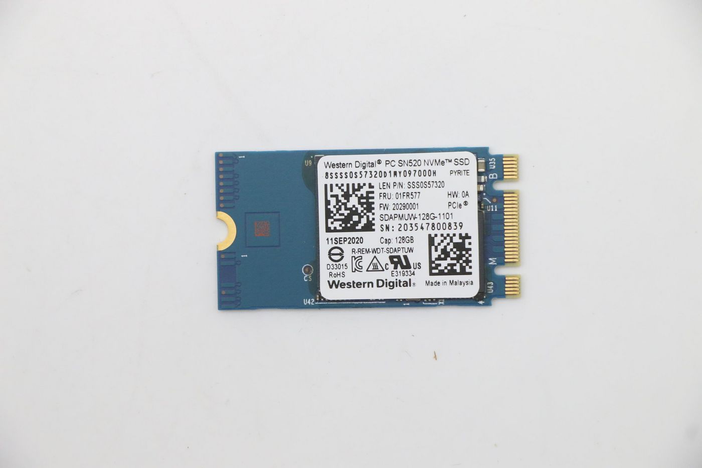 LENOVO Sandisk 1101 128GB M.2 PCIe