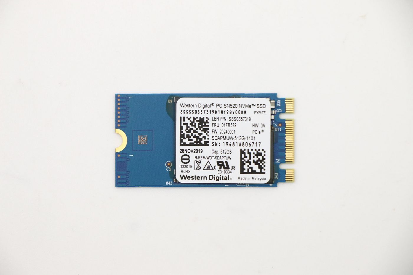 LENOVO Sandisk 1101 512GB M.2 PCIe