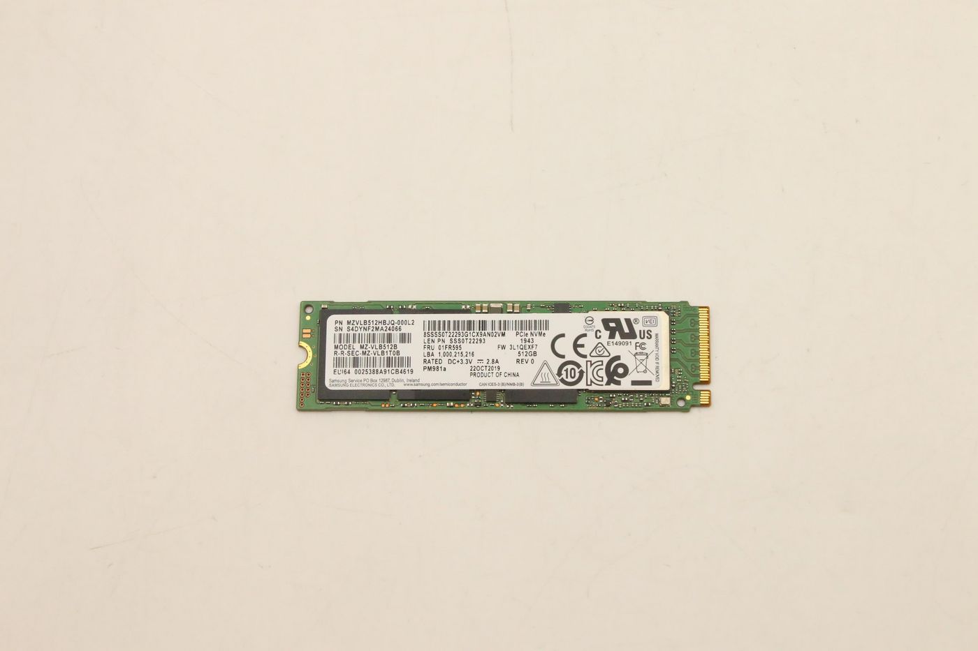 512GB M.2 PCIe NVMe