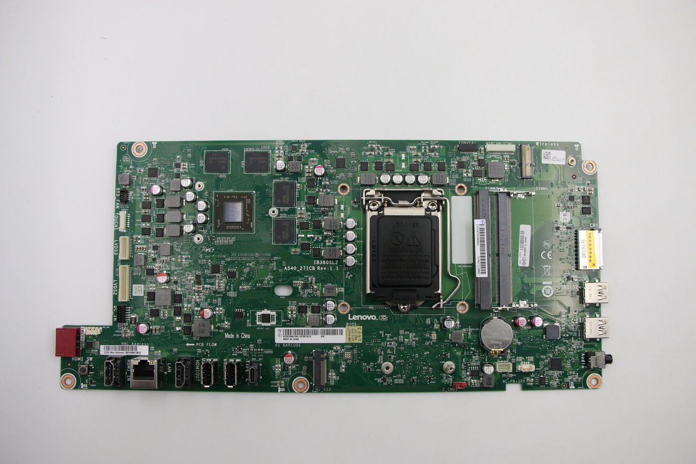 Lenovo 01LM888 W125636481 Motherboard Intel Coffee 