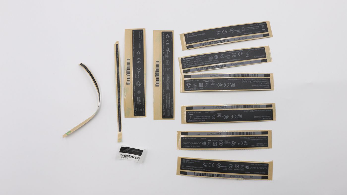 label set for computers and - 00HT978