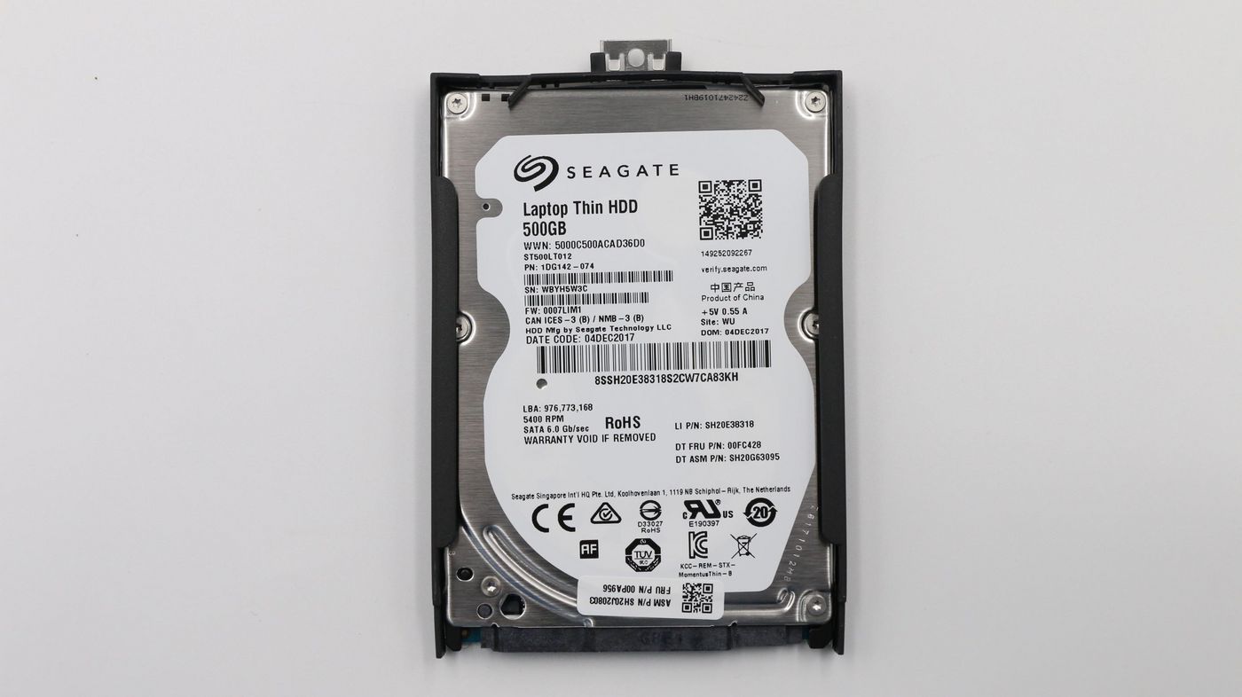 500GB SATA III internal hard - 00PA956