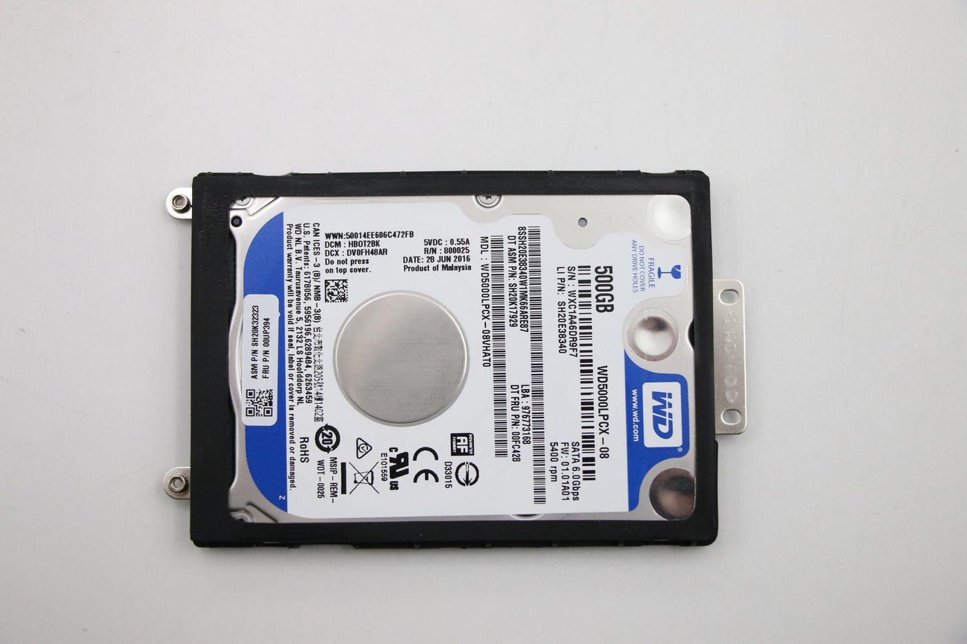 500GB 2.5" SATA3 5400 RPM - 00UP394