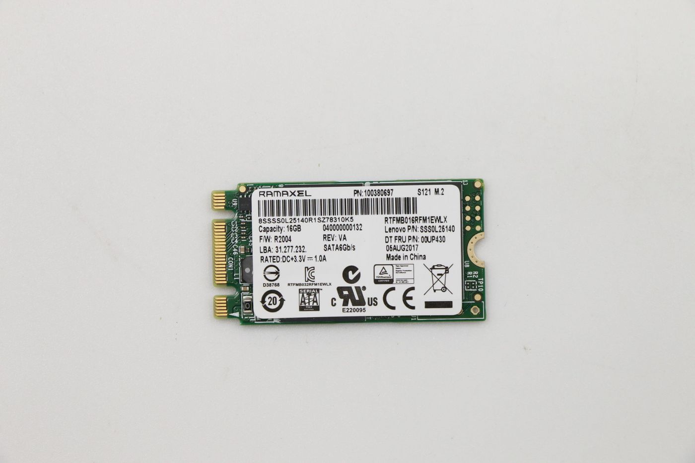 16GB M.2 2242 SATA - 00UP430