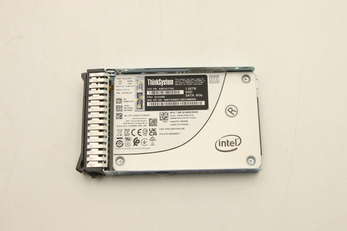 2.5" S4520 1.92TB RI SATA HS
