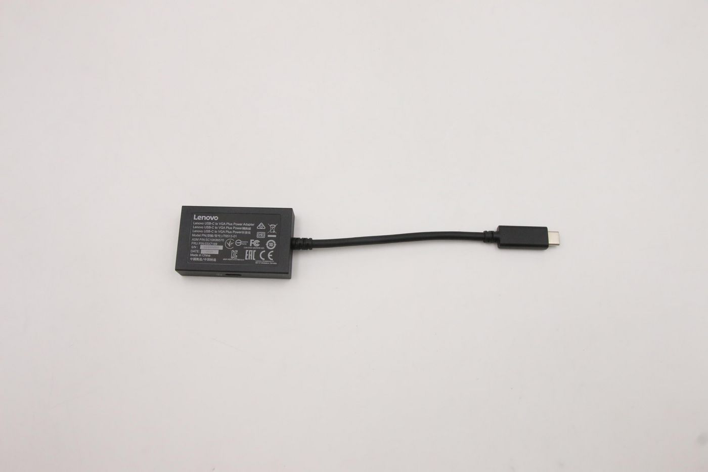 Lenovo FRU03X7169 USB C to VGA Power Adapter 