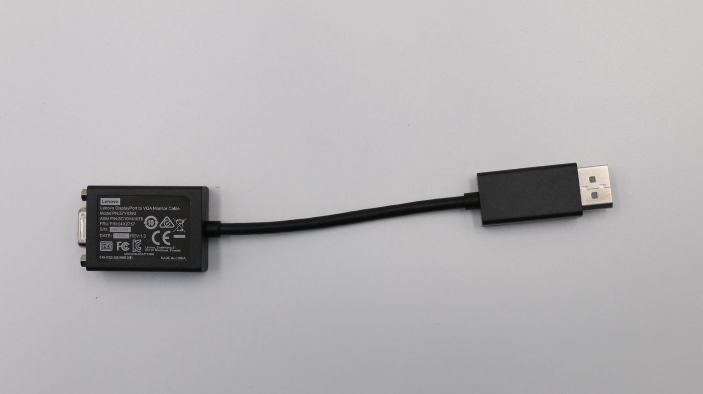 Lenovo 04X2757 Cable Lx DP to VGA dongle NXP 