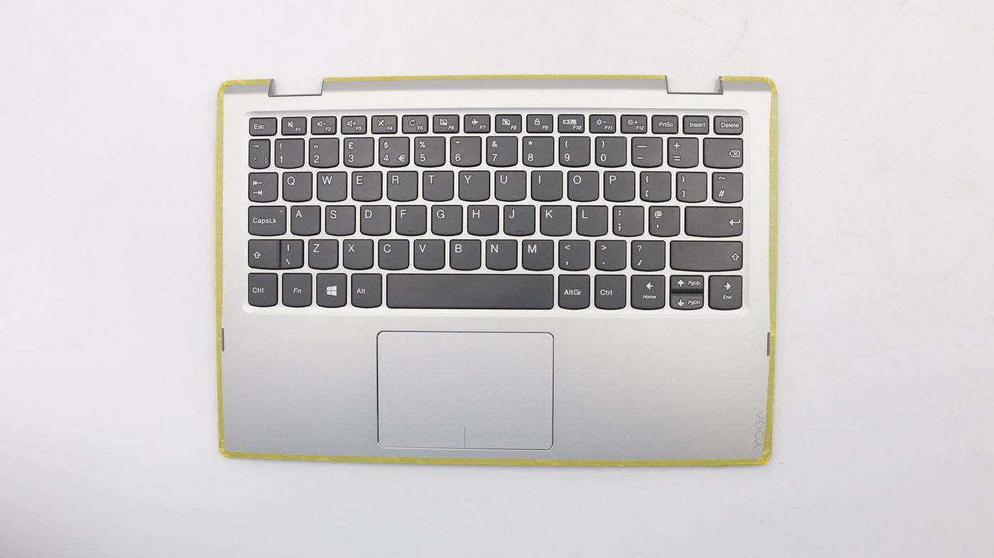 Upper case keyboard for