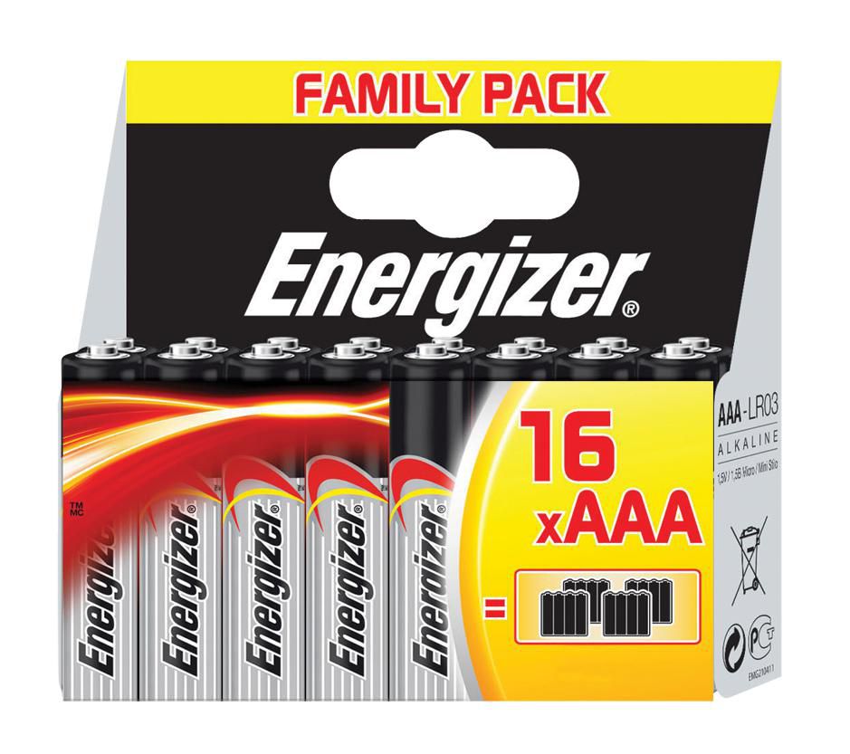 Energizer 7638900281255 Battery AAALR03 Alkaline Powe 