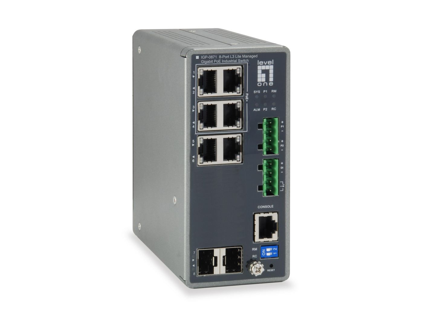 LevelOne IGP-0871 W128253931 Turing 8-Port L3 Lite Managed 